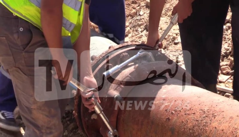 اصلاح عطب التسرب المائي ببلقايد في وهران