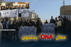 وقفة احتجاجية لعمال الديوان الوطني للتطهير بالأغواط