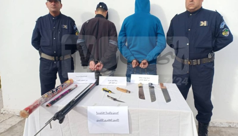 عنابة: الاطاحة بعصابة مختصة بالسطو على المنازل والاعتداء على المواطنين بأسلحة بيضاء