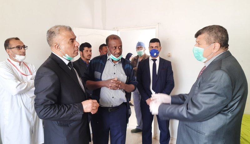 والي النعامة يتفقد الهياكل الصحية المخصصة للحجر الصحي