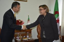 وزيرة التضامن تستقبل سفير الصين لدى الجزائر