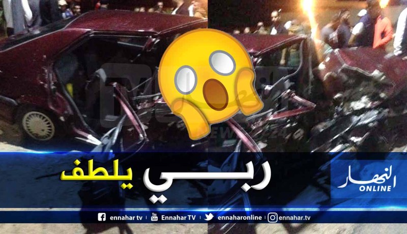 بالصور .. قتيلان و 4 جرحى في حادث مرور بوهران