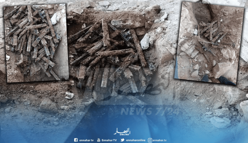 مقاول يعثر على مخبأ للأسلحة قرب ثانوية في تبسة