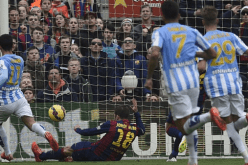 بطولة اسبانيا ملقة يوقف انتصارات برشلونة المتتالية