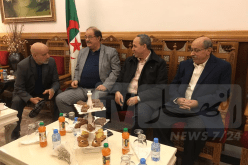 بالصور: ميهوبي يصل إلى وهران ووزير سابق في استقباله