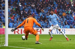 محرز ينتفض ويفتتح عداده التهديفي مع السيتي بثنائية رائعة