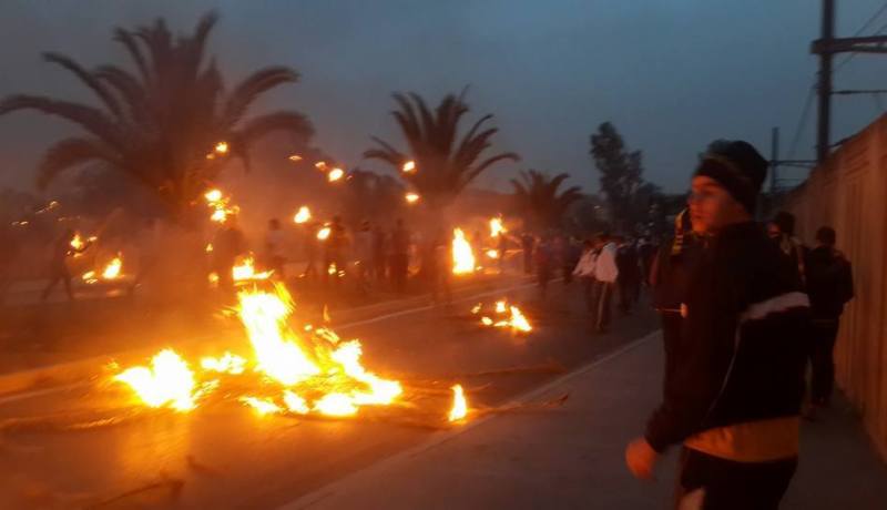 جرحى في حرب شوارع وإشعال نيران في النخيل بعد مباراة الحراش والعميد