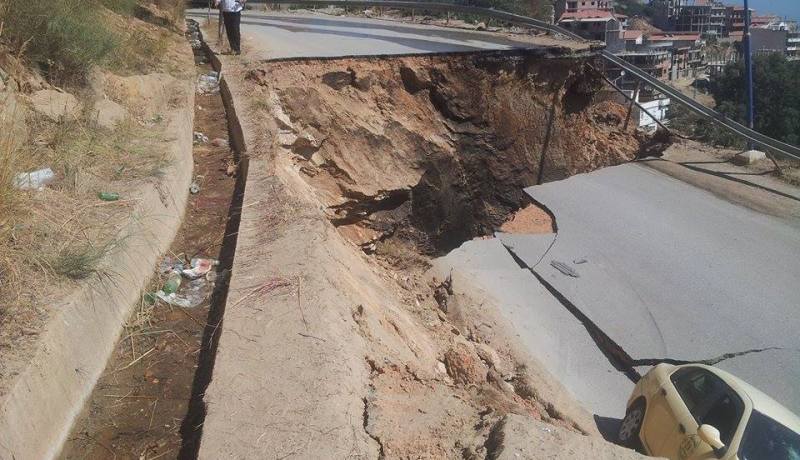 انهيار أرضي مفاجئ في ولاية عنابة