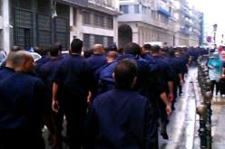 أعوان الشرطة المحتجون يقدمون مطالبهم الاجتماعية و المهنية