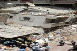 انهيار مبنى بالاسكندرية وعمليات رفع الانقاض مستمرة