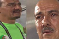 فيديو يظهر بكاء مساعد مدرب المنتخب الجزائري اثناء تادية النشيد الوطني في مباراة جنوب افريقيا