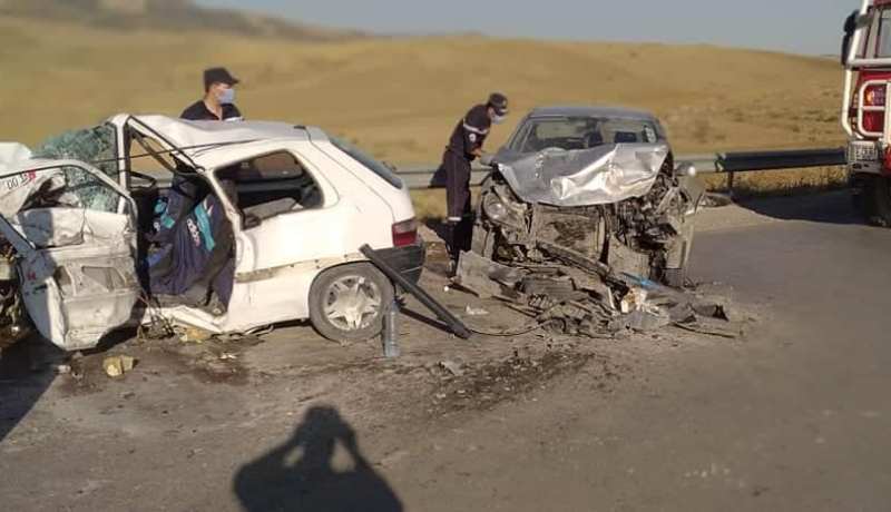 المسيلة..وفاة 4 أشخاص وإصابة 3 آخرين في إصطدام بين سيارتين ببلدية ونوغة