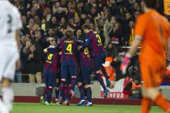 نهاية مباراة الكلاسيكو بفوز برشلونة على ريال مدريد بهدفين لهدف