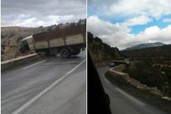 إنحراف شاحنة يتسبب في قطع طريق وطني لساعات في المسيلة