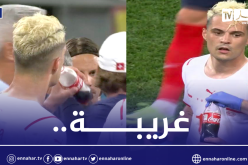 بالصور.. قائد سويسرا يشرب كوكا كولا أثناء مواجهة فرنسا