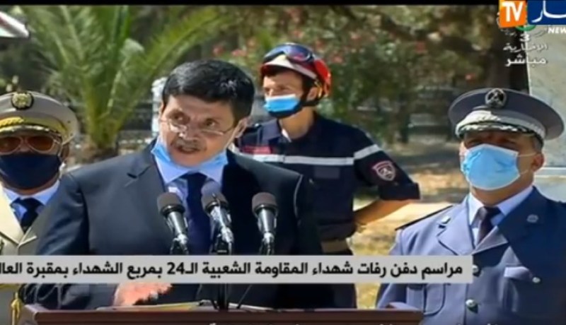 وزير المجاهدين: القادة العظماء عادوا إلى أرضهم لتحتضنهم