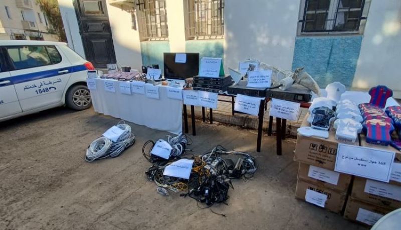 حجز تجهيزات متطوّرة محظورة خاصة ببثّ القنوات المشفّرة في برج بوعريريج!