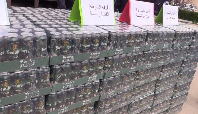 أم البواقي: توقيف 3 أشخاص وحجز أكثر من 9000 وحدة من المشروبات الكحولية
