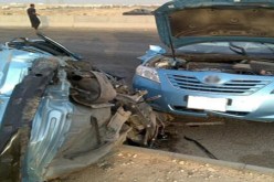 احتراق شخص في حادث مرور بعين ولمان