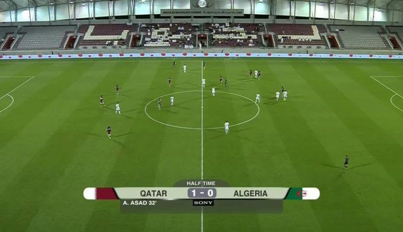 قطر تفوز على الجزائر بهدف لصفر