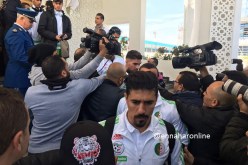 بالصور.. وصول المنتخب الوطني إلى قسنطينة