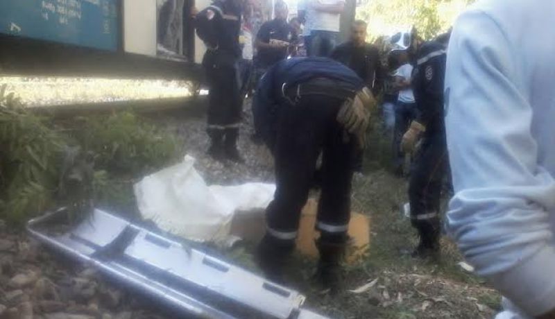 قطار يدهس شخص في تلمسان