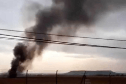 بالفيديو … سقوط مقاتلة في قاعدة عسكرية بإسبانيا