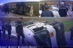 ڨالمة: إنقلاب شاحنة محملة بـ27 ألف لتر من البنزين والوقود بتاملوكة