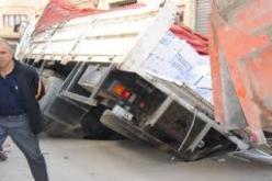 هلاك شخص وجرح اثنين آخرين في سقوط شاحة من على جسر بتلمسان