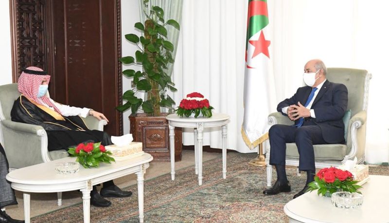 الرئيس تبون يستقبل وزير الخارجية السعودي