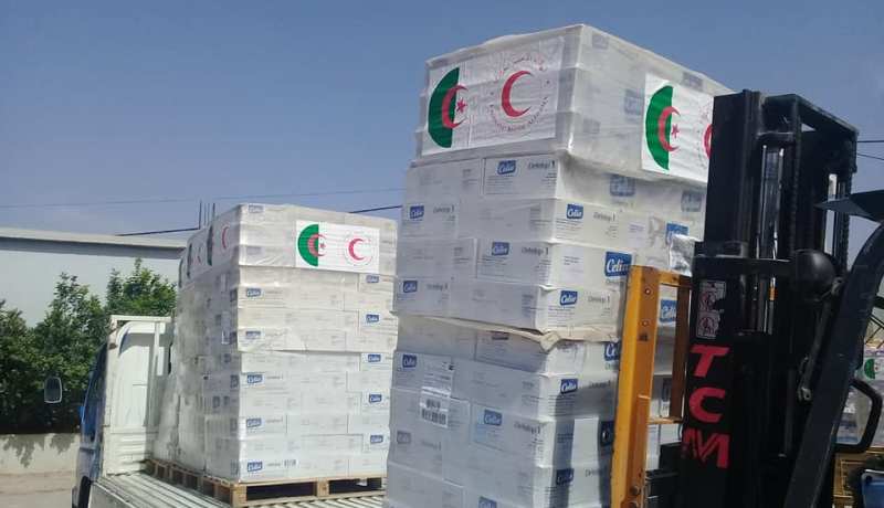الهلال الأحمر يرسل 20 طن من حليب الأطفال لمستشفيات ميلة