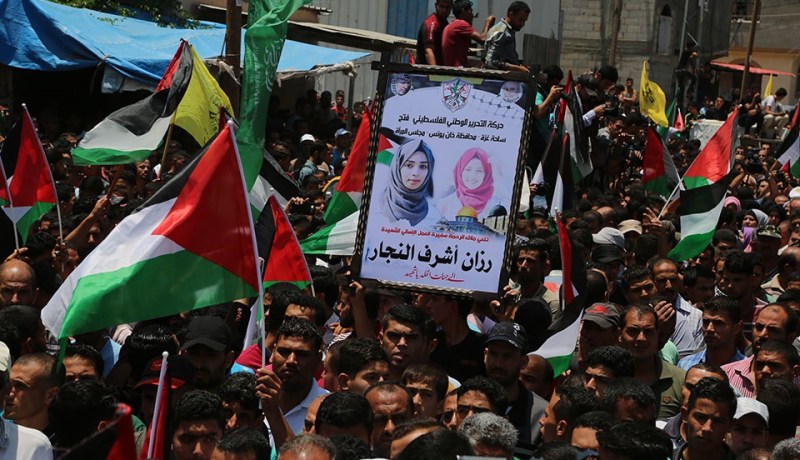 هكذا ودع الفلسطينيون الشهيدة رزان النجار
