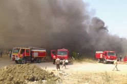 حريق مهول في منطقة الحميز بالعاصمة