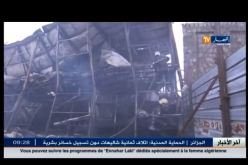 اندلاع حريق مهول في قاعدة حياة العمال الصينيين بمشروع جامع الجزائر