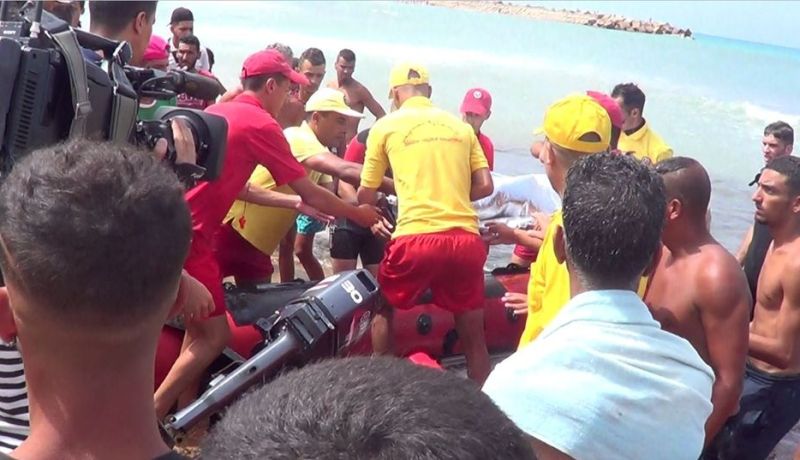 إنتشال جثة غريق من شاطئ سيدي المجدوب بمستغانم