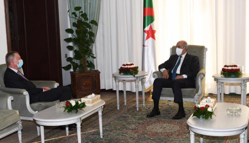 سفير مملكة هولندا يؤدي زيارة وداع للرئيس تبون