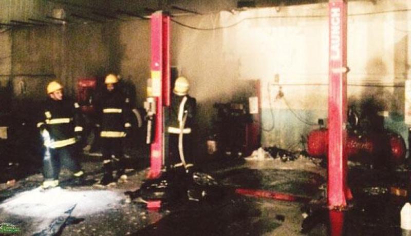 إندلاع حريق ورشة صيانة بثانوية الشهيد سايب بولرباح ببسكرة