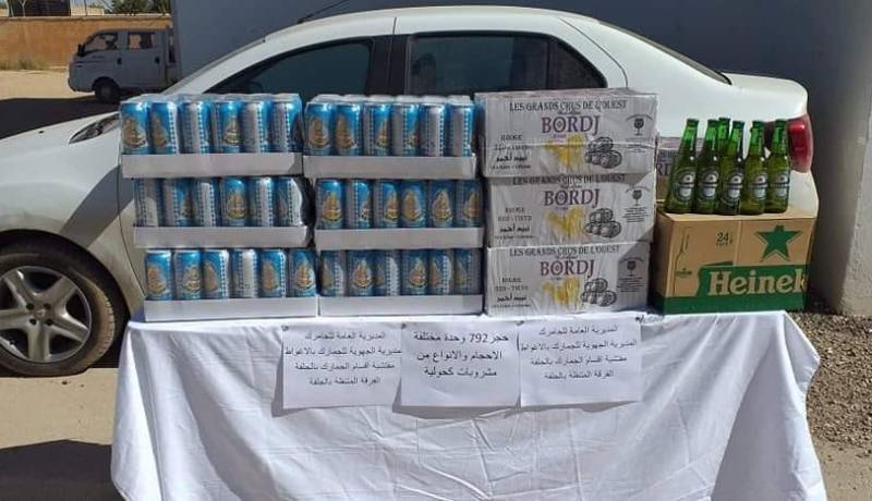 الجلفة.. الجمارك تحجز كمية معتبرة من المشروبات الكحولية