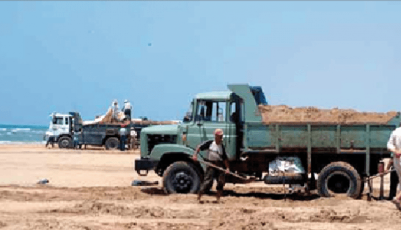 توقيف عصابة مختصة في سرقة الرمال بمستغانم