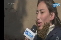 بالفيديو لحظة هجوم سرب من النّحل على وجه الإعلامية ريهام سعيد