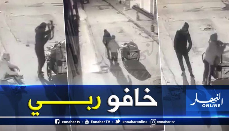 شاهد.. شابان يسرقان أغطية البالوعات الحديدية بالبليدة