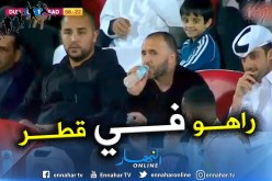 بلماضي يتابع مواجهة “الدحيل-السد” من المدرجات !!