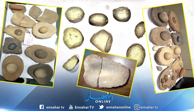 بالصور.. حجز مجموعة من قطع أثرية بميناء الجزائر