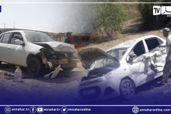 الشلف: 3 جرحى في إصطدام تسلسلي بين 3 سيارات ببوزغاية