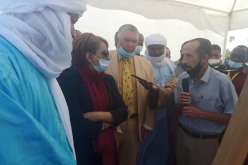 وزيرة الثقافة تزور مشروع إنجاز مسرح الهواء الطلق بتمنراست