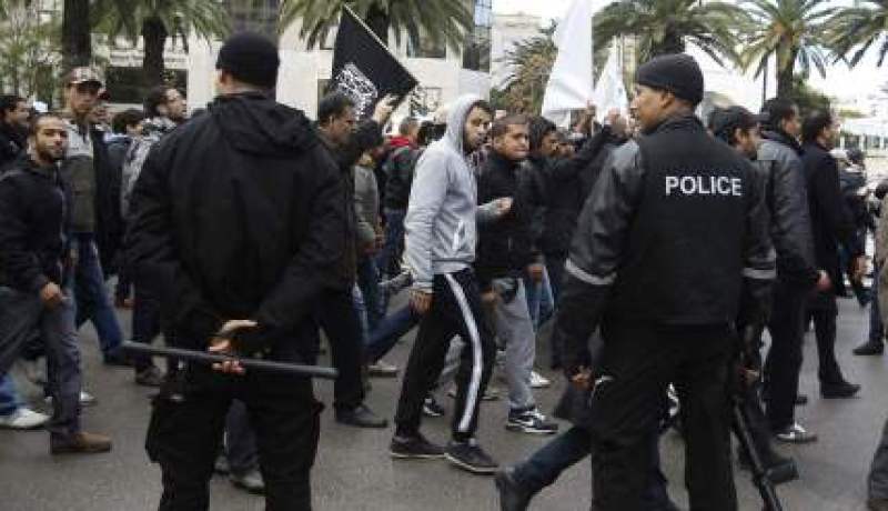 مظاهرة للمطالبة بإطلاق سراح مدير قناة تلفزيونية فى تونس