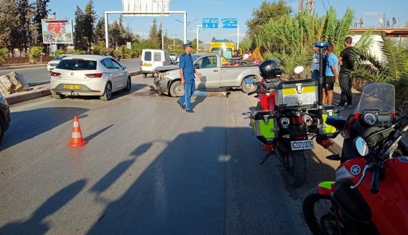 إصابة شخص إثر حادث مرور بولاية الشلف (صور)