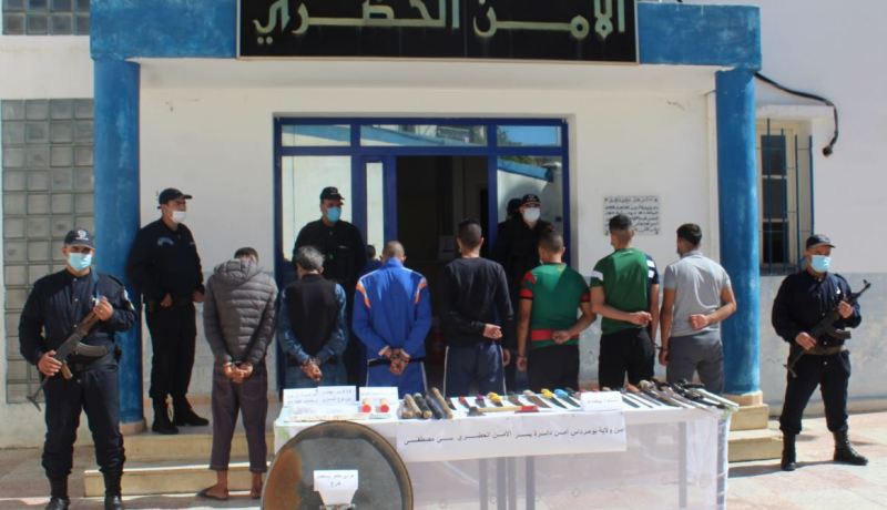 الإطاحة بعصابة أحياء وحجز أسلحة بيضاء في بومرداس