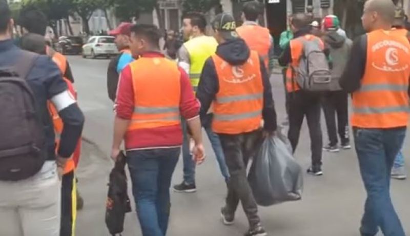 فرق المسعفين تتوزع في شوارع العاصمة تحسبا لأي طارئ