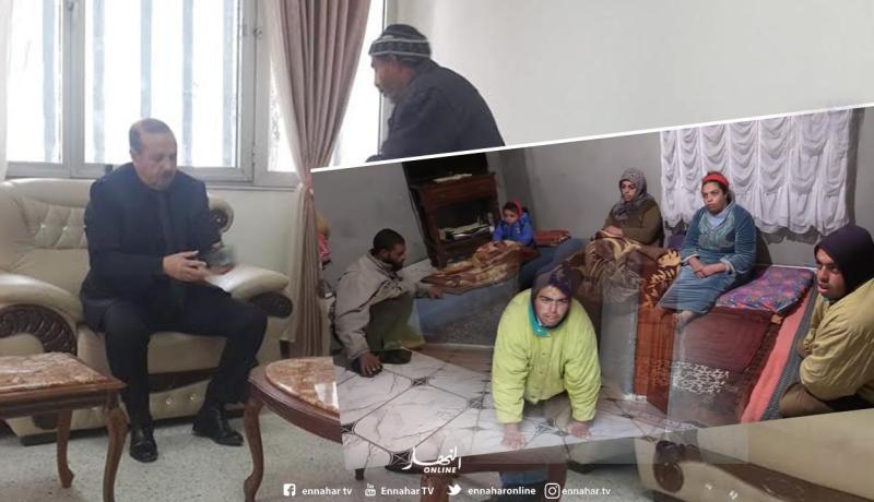 بعد بث النهار ربورتاج عن معاناته.. والي سوق اهراس يمنح الشاب فوزي وعائلته إعانة
